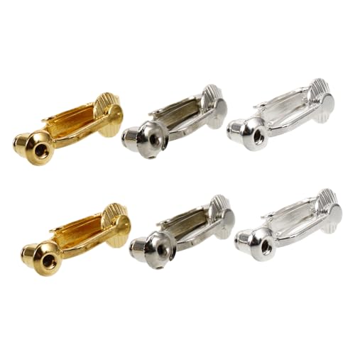 Angoily 6 Stück Ohrring-Konverter Ohrclips ohrring anhänger Ohrhaken für die Schmuckherstellung Clip- Gold Ohrringkonverter zum Clip durchbohrt durchbohrte Ohrringe zum Anclipsen umwandeln Angoily 6 Stück Ohrring-Konverter Ohrclips ohrring anhänger Ohrhaken für die Schmuckherstellung Clip- Gold Ohrringkonverter zum Clip durchbohrt durchbohrte Ohrringe zum Anclipsen umwandeln von Angoily