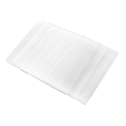 Angoily 6 Stück PVC Aufbewahrungstaschen Praktische Dokumententaschen mit Design für Visitenkarten Quittungen und Tickets Langlebige Klarsichthüllen mit Seitlichen Löchern für Einfache von Angoily