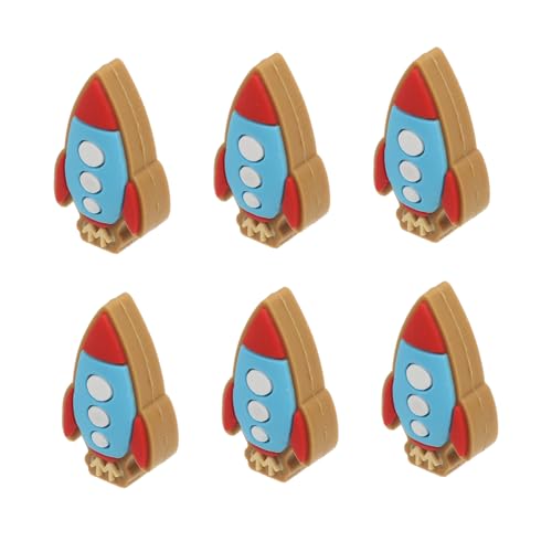 Angoily 6 Stück Pvc-raketen-cartoon-bleistiftverlängerung, Bezaubernde Bleistiftkappen, Bleistiftspitzenkappen, Bleistiftverlängerungsabdeckungen, Bleistiftschutzabdeckungen Angoily 6 Stück Pvc-raketen-cartoon-bleistiftverlängerung, Bezaubernde Bleistiftkappen, Bleistiftspitzenkappen, Bleistiftverlängerungsabdeckungen, Bleistiftschutzabdeckungen von Angoily