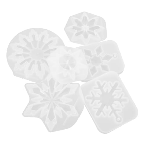 Angoily 6 Stück Schneeflocken-schablone Schneeflockenformen Gießform Schneeflocke Weihnachten Schneeflocken-epoxy-form Noel Weihnachtsformen Ornament Kieselgel Angoily 6 Stück Schneeflocken-schablone Schneeflockenformen Gießform Schneeflocke Weihnachten Schneeflocken-epoxy-form Noel Weihnachtsformen Ornament Kieselgel von Angoily