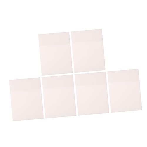 Angoily 6 Stück Selbstklebende Notizzettel Transparent Wasserdichte Haftnotizen für Schule Büro und Zuhause Memo Pads für Erinnerungen und Notizen von Angoily
