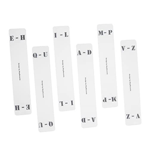 Angoily 6 Stück Sortierkarte aufzeichnen Teiler Alben Schallplatten-Sortierkarte Schallplatten-Organizer trennstreifen Karteikarte für die Regalaufbewahrung horizontales Etikett Acryl Weiß Angoily 6 Stück Sortierkarte aufzeichnen Teiler Alben Schallplatten-Sortierkarte Schallplatten-Organizer trennstreifen Karteikarte für die Regalaufbewahrung horizontales Etikett Acryl Weiß von Angoily