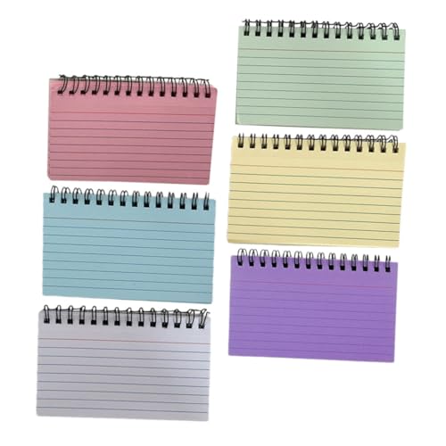 Angoily 6 Stück Spiralblock Liniert Kleine Bunte Notizbücher mit Glattem Papier Tragbare Memo Pads für Büro Schule und Zuhause Praktische Handliche Schreibblöcke zum Schnellen Notieren Angoily 6 Stück Spiralblock Liniert Kleine Bunte Notizbücher mit Glattem Papier Tragbare Memo Pads für Büro Schule und Zuhause Praktische Handliche Schreibblöcke zum Schnellen Notieren von Angoily