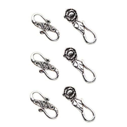 Angoily 6 Stück Sterling Silber Schmuckverbinder Doppelköpfige Verschlüsse für DIY Armband Perlen Langlebig Leicht und Installieren für Schmuckherstellung und Basteln Angoily 6 Stück Sterling Silber Schmuckverbinder Doppelköpfige Verschlüsse für DIY Armband Perlen Langlebig Leicht und Installieren für Schmuckherstellung und Basteln von Angoily
