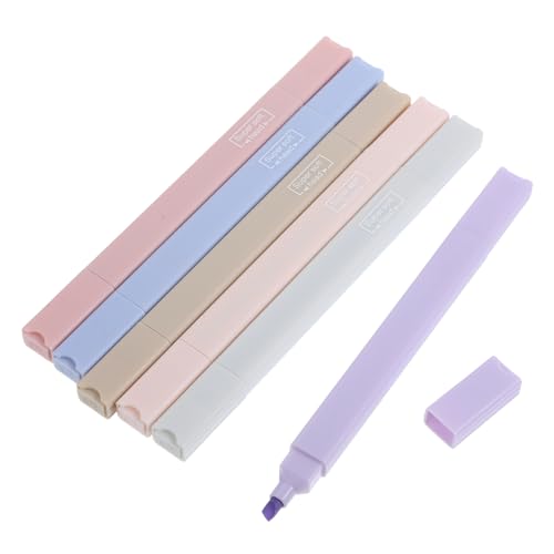 Angoily 6 Stück Study Highlighter Pen Praktische Marker für Schüler und Lehrer Leuchtende Pastellfarben Langlebig Handlich Markieren Schreiben für Büro und Schule Angoily 6 Stück Study Highlighter Pen Praktische Marker für Schüler und Lehrer Leuchtende Pastellfarben Langlebig Handlich Markieren Schreiben für Büro und Schule von Angoily