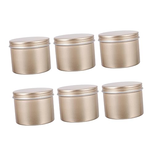Angoily 6 Stück Teiliges Aluminium Aufbewahrungsdosen Langlebig Dicht Verschließbar Leicht und Kompakt für DIY Kerzen Salben Schmuck und Kleine Gegenstände Sicher und Praktisch für Reisen Angoily 6 Stück Teiliges Aluminium Aufbewahrungsdosen Langlebig Dicht Verschließbar Leicht und Kompakt für DIY Kerzen Salben Schmuck und Kleine Gegenstände Sicher und Praktisch für Reisen von Angoily