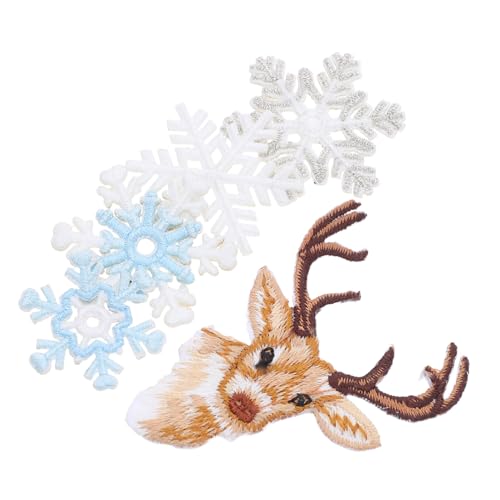 Angoily 6 Stück Teiliges Bestickte Schneeflocken Rentier-applikationen zum Aufbügeln und Aufnähen Winterliche Diy-bügelbilder für Kleidung Hüte Rucksäcke und Heimtextilien Angoily 6 Stück Teiliges Bestickte Schneeflocken Rentier-applikationen zum Aufbügeln und Aufnähen Winterliche Diy-bügelbilder für Kleidung Hüte Rucksäcke und Heimtextilien von Angoily