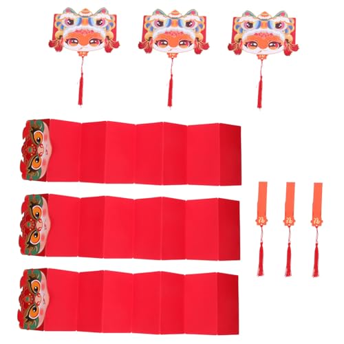 Angoily 6 Stück Teiliges Chinesische Neujahr Rote Umschläge Glücksgeldumschläge Jahr der Schlange mit Cartoon Schlangenmotiv Traditionelle Hongbao für Festlichkeiten und Geschenke von Angoily
