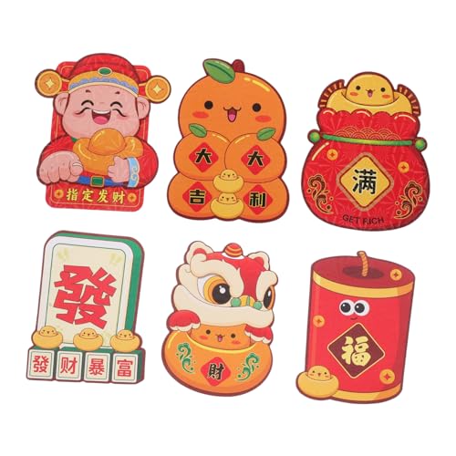 Angoily 6 Stück Teiliges Chinesische Neujahr Umschläge mit Cartoon Schlangen Design Taschen für Hochzeiten und und Praktisch für Geldgeschenke von Angoily