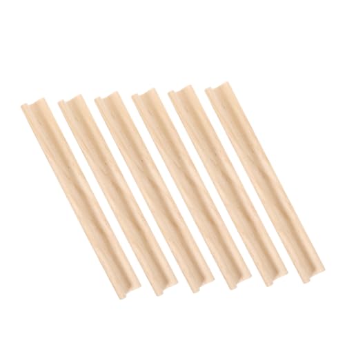 Angoily 6 Stück Teiliges Holz Buchstabenhalter Unbehandelte Naturholz Ständer für Spielsteine DIY Bastelprojekte und Dekoration Langlebig Robust für Brettspiele und Wortspiele Zubehör von Angoily
