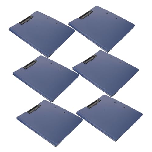Angoily 6 Stück Teiliges Klemmbrett Dokumentenhalter mit Horizontalem Vertikalem Schreibmodus Sicherer Clip für Lehrer Büro und Meetings und Tragbar Vielseitiger Datei Organizer von Angoily