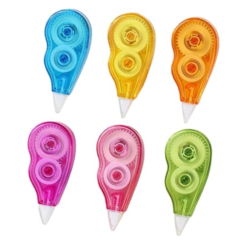 Angoily 6 Stück Teiliges Korrekturband Set Tragbares Korrekturtape für Schulsachen Praktische Schreibkorrektur für Büro und Zuhause Langlebig und Einfach Anzuwenden Angoily 6 Stück Teiliges Korrekturband Set Tragbares Korrekturtape für Schulsachen Praktische Schreibkorrektur für Büro und Zuhause Langlebig und Einfach Anzuwenden von Angoily