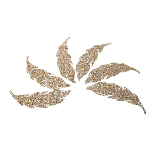 Angoily 6 Stück Teiliges Leaf Rhinestone Hotfix Patches Strapazierfähige Selbstklebende Applikationen mit Kristall-glitzer Vielseitig für Kleidung Taschen Jeans Leder Schuhe Einfache von Angoily