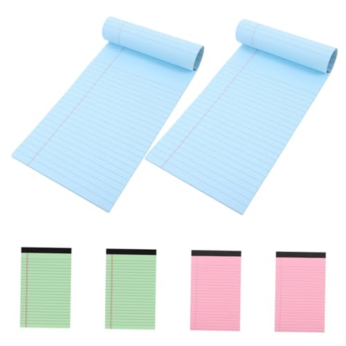 Angoily 6 Stück Teiliges Legal Pads Liniert Farbig Schreibblöcke mit Leicht Abreißbaren Blättern Glattes Papier für Präzises Schreiben Praktisch und Tragbar für Büro Schule Zuhause Angoily 6 Stück Teiliges Legal Pads Liniert Farbig Schreibblöcke mit Leicht Abreißbaren Blättern Glattes Papier für Präzises Schreiben Praktisch und Tragbar für Büro Schule Zuhause von Angoily