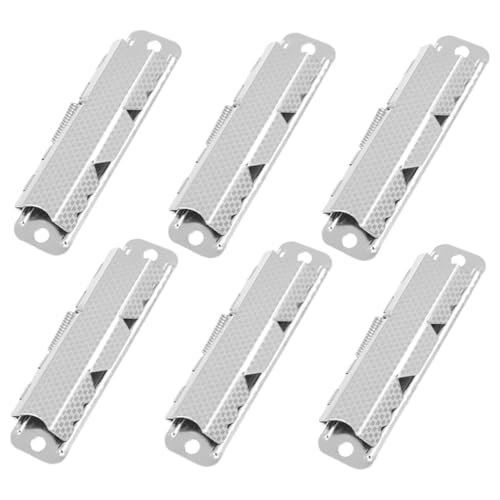 Angoily 6 Stück Teiliges Metall Klemmbrett Clips Wiederverwendbare Dokumentenhalter Vielseitige Binder Clips für Büro Lehrer und Klemmbretter Stabile Metallklemmen für Papiere Rechnungen von Angoily