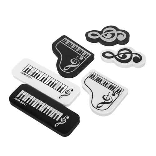 Angoily 6 Stück Teiliges Musiknoten Radiergummis für Schüler Langlebig und Tragbar mit Süßem Design als Lernhilfe und Belohnung für Schulalltag Angoily 6 Stück Teiliges Musiknoten Radiergummis für Schüler Langlebig und Tragbar mit Süßem Design als Lernhilfe und Belohnung für Schulalltag von Angoily