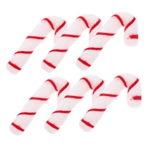 Angoily 6 Stück Teiliges Niedliche Filz Zuckerstangen Weihnachten DIY Anhänger Weichem Material für Bastelprojekte und Christbaumschmuck Klassische Xmas Candy Cane Ornamente für Festliche Angoily 6 Stück Teiliges Niedliche Filz Zuckerstangen Weihnachten DIY Anhänger Weichem Material für Bastelprojekte und Christbaumschmuck Klassische Xmas Candy Cane Ornamente für Festliche von Angoily