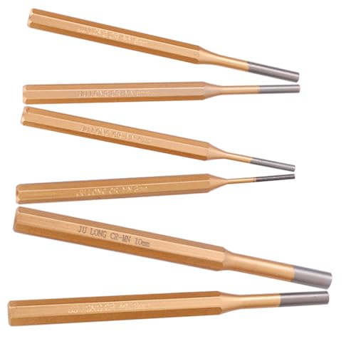 Angoily 6 Stück Teiliges Pin Punch Set aus Legiertem Stahl Vielseitig Einsetzbar für Maschinenwartung und Fertigung Präzise Schläge Gleichmäßige Kraftverteilung Einfache Handhabung für Angoily 6 Stück Teiliges Pin Punch Set aus Legiertem Stahl Vielseitig Einsetzbar für Maschinenwartung und Fertigung Präzise Schläge Gleichmäßige Kraftverteilung Einfache Handhabung für von Angoily
