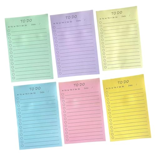 Angoily 6 Stück Teiliges Praktische Selbstklebende Memo Pads mit Horizontalen Abreißbar Stark Haftend Vielseitig für Büro Schule Zuhause Beschreibbar Beidseitig und Handlich Angoily 6 Stück Teiliges Praktische Selbstklebende Memo Pads mit Horizontalen Abreißbar Stark Haftend Vielseitig für Büro Schule Zuhause Beschreibbar Beidseitig und Handlich von Angoily