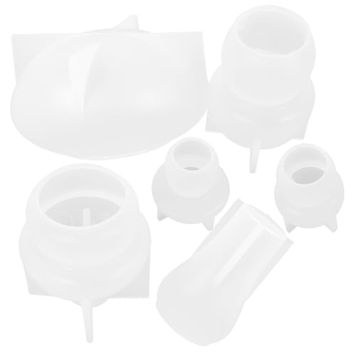 Angoily 6 Stück Teiliges Silikonpilz Gießform Flexible DIY Epoxidharzform für Handgefertigte Pilzdekorationen Reißfest Geruchsneutral Einfach zu Entformen für Bastelprojekte und von Angoily