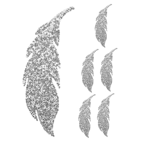 Angoily 6 Stück Teiliges Strass Leaf Applikationen mit Kleberückseite Funkelnde Bügelverzierungen für Kleidung Hüte Taschen und DIY Accessoires Langlebige Einfach Anzubringende Blattform Angoily 6 Stück Teiliges Strass Leaf Applikationen mit Kleberückseite Funkelnde Bügelverzierungen für Kleidung Hüte Taschen und DIY Accessoires Langlebige Einfach Anzubringende Blattform von Angoily