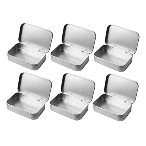 Angoily 6 Stück Teiliges Tragbare Metallboxen mit Deckel Rechteckige Blechdosen für Gewürze Creme und Kleine Accessoires für Küche und Aufbewahrung Angoily 6 Stück Teiliges Tragbare Metallboxen mit Deckel Rechteckige Blechdosen für Gewürze Creme und Kleine Accessoires für Küche und Aufbewahrung von Angoily