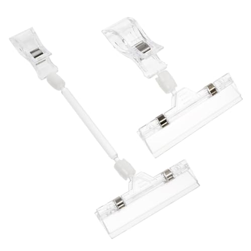 Angoily 6 Stück Teiliges Transparenter Preisschild Clip aus Robustem Material Drehbare Etikettenhalter Klammern für Supermarktregale Leicht und Tragbar für Werbung und Ladenpräsentationen Angoily 6 Stück Teiliges Transparenter Preisschild Clip aus Robustem Material Drehbare Etikettenhalter Klammern für Supermarktregale Leicht und Tragbar für Werbung und Ladenpräsentationen von Angoily