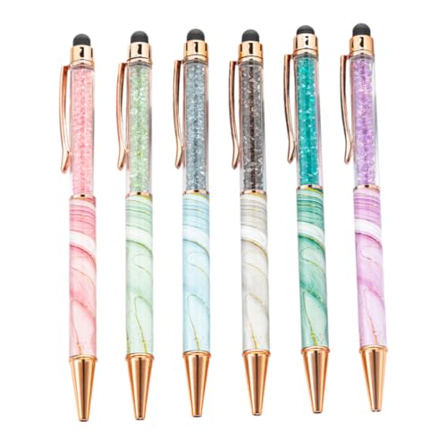 Angoily 6 Stück Touchscreen -kristallkugel Stift Smooth -schreibstallschiffstift Gel-kugelschreiber Nachfüllbarer Kugelschreiber Büro-kugelschreiber Dekorative Stifte Süße Stifte Aluminium Angoily 6 Stück Touchscreen -kristallkugel Stift Smooth -schreibstallschiffstift Gel-kugelschreiber Nachfüllbarer Kugelschreiber Büro-kugelschreiber Dekorative Stifte Süße Stifte Aluminium von Angoily
