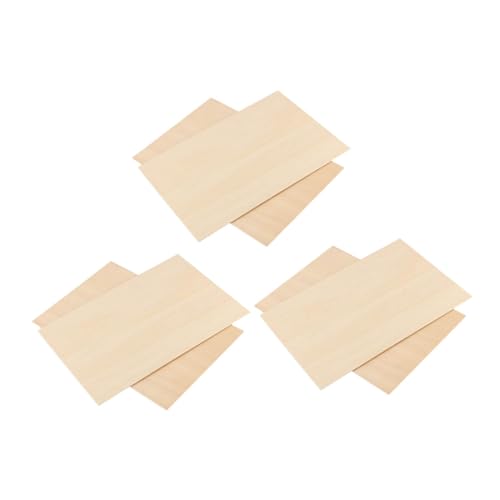 Angoily 6 Stück Unbearbeitete Rechteckige Holzstücke Diy Holzplatten für Bastelprojekte Unbehandelt für Handwerk und Dekoration Angoily 6 Stück Unbearbeitete Rechteckige Holzstücke Diy Holzplatten für Bastelprojekte Unbehandelt für Handwerk und Dekoration von Angoily