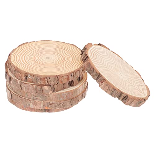 Angoily 6 Stück Unbehandelte Naturholzscheiben Holzscheiben Zum Basteln Runde Holzscheiben Dekoration Tafelaufsätze Für Tische Materialien Holzscheiben Mit Löchern Bastelbedarf von Angoily