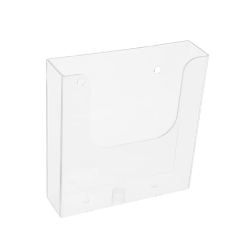 Angoily 6 Stück Wandmontierter Dokumentenhalter Transparenter Organizer für Büro Fächer für Broschüren und Aktenablage zur Aufbewahrung von Informationen von Angoily