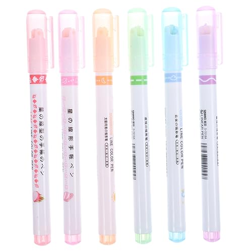 Angoily 6 Teiliges Set Ausgefallene Marker Punktmarker Textmarker Farbstifte Marker Rollerball Stifte Pastell Ästhetik Marker Flair Stifte Journaling Zubehör Zeichenstifte Angoily 6 Teiliges Set Ausgefallene Marker Punktmarker Textmarker Farbstifte Marker Rollerball Stifte Pastell Ästhetik Marker Flair Stifte Journaling Zubehör Zeichenstifte von Angoily