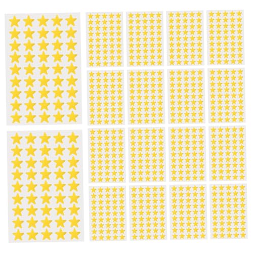 Angoily 60 Blatt Selbstklebende Belohnungssterne für Glänzende Metallic Aufkleber für Bastelprojekte Scrapbooking und Dekorationen von Angoily