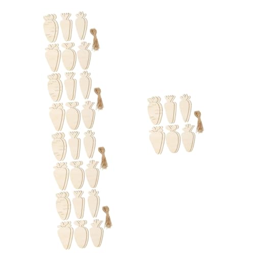 Angoily 60 Sätze DIY Holzkarotten Ausschneideformen für Ostern Unvollendete Holzverzierungen für Bastelideen für Dekorationen Partys und Wohnräume Angoily 60 Sätze DIY Holzkarotten Ausschneideformen für Ostern Unvollendete Holzverzierungen für Bastelideen für Dekorationen Partys und Wohnräume von Angoily