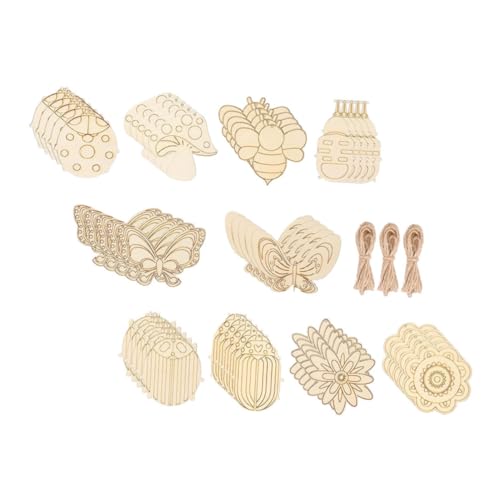 Angoily 60 Sätze Unbehandelte Holzscheiben Teiliges Set für DIY Bastelarbeiten Unbemalte Holzplättchen zum Malen und Dekorieren Holzfiguren für Kreative Projekte und Angoily 60 Sätze Unbehandelte Holzscheiben Teiliges Set für DIY Bastelarbeiten Unbemalte Holzplättchen zum Malen und Dekorieren Holzfiguren für Kreative Projekte und von Angoily