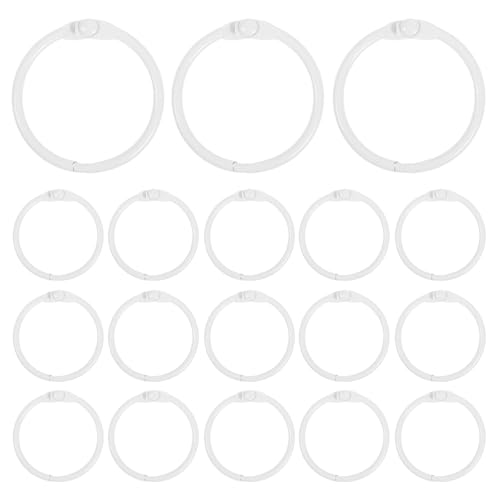 Angoily 60 Stück Buchbinderinge aus Metall, 25 mm, Scrapbook-Loseblattringe, robuste Schlüsselanhänger-Bindeclips für Notizkarten, Schul-, Büro- und Bastelprojekte Angoily 60 Stück Buchbinderinge aus Metall, 25 mm, Scrapbook-Loseblattringe, robuste Schlüsselanhänger-Bindeclips für Notizkarten, Schul-, Büro- und Bastelprojekte von Angoily