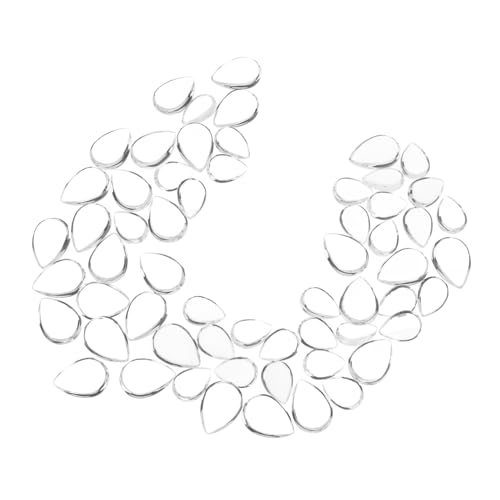 Angoily 60 Stück Cabochons für die Schmuckherstellung Tränenkabochons Cabochons mit flacher Rückseite schmuckherstellung zubehör glasperlen Schmuckherstellung Glascabochons Cabochon-Perlen von Angoily