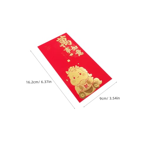 Angoily 60 Stück Chinesische Rote Umschläge Jahr Des Pferdes Kreative Hongbao Geldumschläge Groß für Neujahr Hochzeit und Firmenfeier Vielseitig für und Dekoration von Angoily