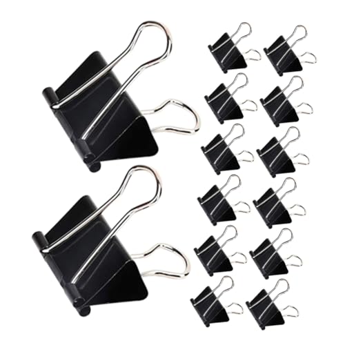 Angoily 60 Stück Jumbo Metall Binder Clips Schwarz Starke Rutschfeste Büroklammern für Zuverlässiges Papierklemmen Vielseitig Einsetzbar für Schule Büro und Zuhause Platzsparende Angoily 60 Stück Jumbo Metall Binder Clips Schwarz Starke Rutschfeste Büroklammern für Zuverlässiges Papierklemmen Vielseitig Einsetzbar für Schule Büro und Zuhause Platzsparende von Angoily