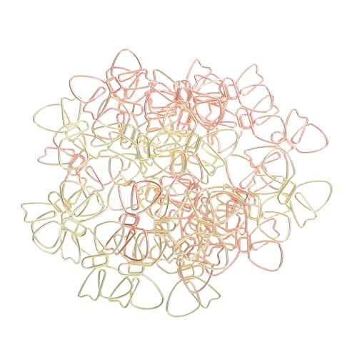 Angoily 60 Stück Kreative Bowknot Mini Büroklammern in Gold und Roségold Niedliche Cartoon Papierklammern als Lesezeichen und Planer Clips Farbige Metallclips für Schule Büro Hochzeit und Angoily 60 Stück Kreative Bowknot Mini Büroklammern in Gold und Roségold Niedliche Cartoon Papierklammern als Lesezeichen und Planer Clips Farbige Metallclips für Schule Büro Hochzeit und von Angoily