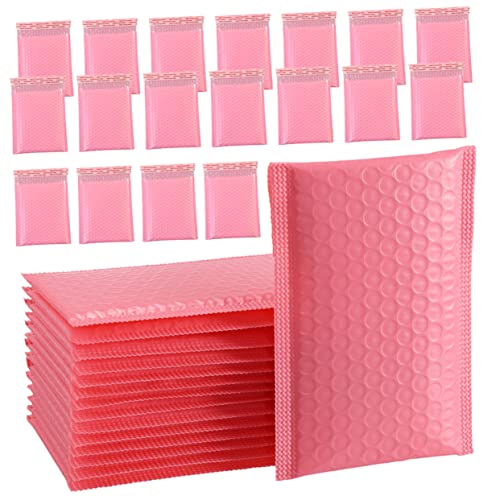Angoily 60 Stück Luftblasenbeutel polstermaterial luftpolstertasche die luftpolsterfolie Blasenfolie Versandkartons Packband klar Versandtaschen verschließen Versand Versorgung Sport Rosa von Angoily