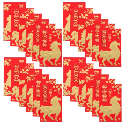Angoily 60 Stück Rote Umschläge Chinesischen Neujahr Hong Bao 2026 Vietnamesische Geldumschläge Für Mond Frühlings Und Geburtstagsfeiern von Angoily