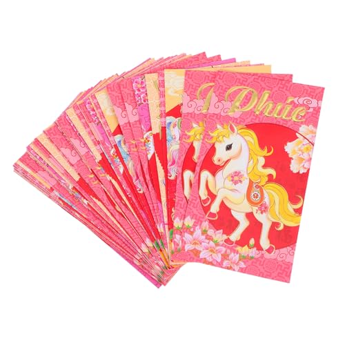 Angoily 60 Stück Rote Umschläge Jahr Des Pferdes Vietnamesische Neujahrsumschläge Papier Hong Bao Geldbeutel Traditionelle Chinesisch Vietnamesische Glückwunschumschläge für Bargeld Angoily 60 Stück Rote Umschläge Jahr Des Pferdes Vietnamesische Neujahrsumschläge Papier Hong Bao Geldbeutel Traditionelle Chinesisch Vietnamesische Glückwunschumschläge für Bargeld von Angoily
