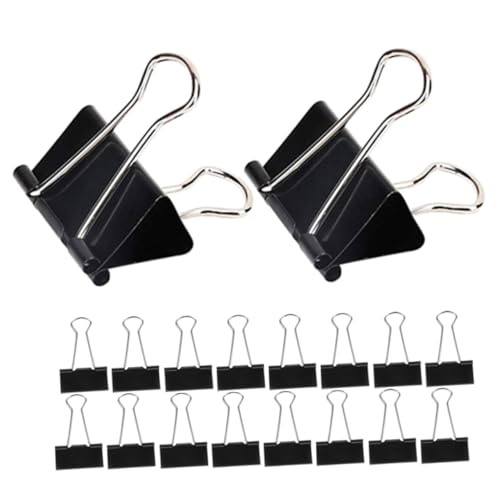 Angoily 60 Stück Schwarze Metall Binder Clips Große Langlebige Büroklammern für Dokumentenorganisation Vielseitige Papierklemmen für Büro Schule und Zuhause Stabile Metallklammern Angoily 60 Stück Schwarze Metall Binder Clips Große Langlebige Büroklammern für Dokumentenorganisation Vielseitige Papierklemmen für Büro Schule und Zuhause Stabile Metallklammern von Angoily