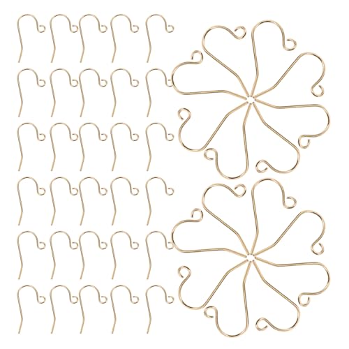 Angoily 60 Stück Teiliges DIY Ohrringhaken aus Kupfer Langlebige Echtgold-beschichtete Ohrhaken Bequeme und Sichere Passform Minimalistisches Design für Damen Schmuckherstellung und Angoily 60 Stück Teiliges DIY Ohrringhaken aus Kupfer Langlebige Echtgold-beschichtete Ohrhaken Bequeme und Sichere Passform Minimalistisches Design für Damen Schmuckherstellung und von Angoily