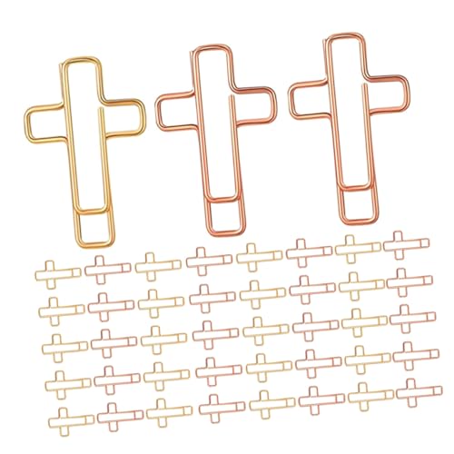 Angoily 60 Stück Teiliges Kreuz Büroklammern Metall Lesezeichenclips für Bibel Journal Schule und Büro Tragbar Gold Roségold Vielseitig für Notizen und Planer Angoily 60 Stück Teiliges Kreuz Büroklammern Metall Lesezeichenclips für Bibel Journal Schule und Büro Tragbar Gold Roségold Vielseitig für Notizen und Planer von Angoily