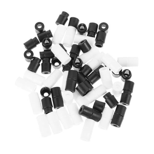 Angoily 60 Stück Teiliges Kunststoff Schnappverschluss für Armbänder DIY Schmuck Befestigung Sicherheitsverschluss in Weiß und Schwarz Bruchsicher Einfach zu Verbinden und Langlebig für Angoily 60 Stück Teiliges Kunststoff Schnappverschluss für Armbänder DIY Schmuck Befestigung Sicherheitsverschluss in Weiß und Schwarz Bruchsicher Einfach zu Verbinden und Langlebig für von Angoily