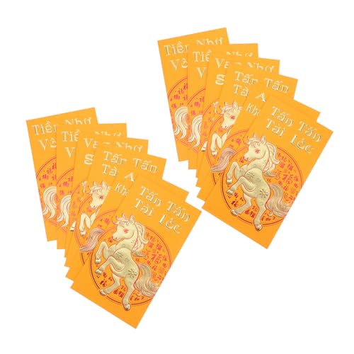 Angoily 60 Stück Teiliges Traditionelle Vietnamesische Rote Umschläge Jahr Des Pferdes Goldene Lunar Year Hong Bao für Neujahrsfeier Geschenkumschläge Groß von Angoily