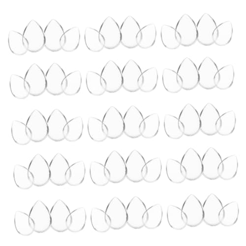 Angoily 60 Stück Transparente Wassertröpfchen Glas Cabochons Flache Basis Halbrund für Schmuckherstellung DIY Basteln Vielseitig Langlebig Dekorativ Angoily 60 Stück Transparente Wassertröpfchen Glas Cabochons Flache Basis Halbrund für Schmuckherstellung DIY Basteln Vielseitig Langlebig Dekorativ von Angoily