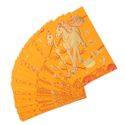 Angoily 60 Stück Vietnamesische Rote Umschläge Jahr Des Pferdes Lunar Neujahr Glücksmünzen Umschläge Traditionelle Vietnamesische Motive für Tet Frühlingsfest Hochzeit Geburtstag Feier von Angoily